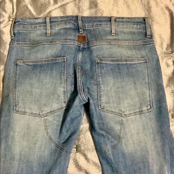 G-Star Raw 5620 3D Slim Blue Light Wash Jeans - Picture 3 of 5
